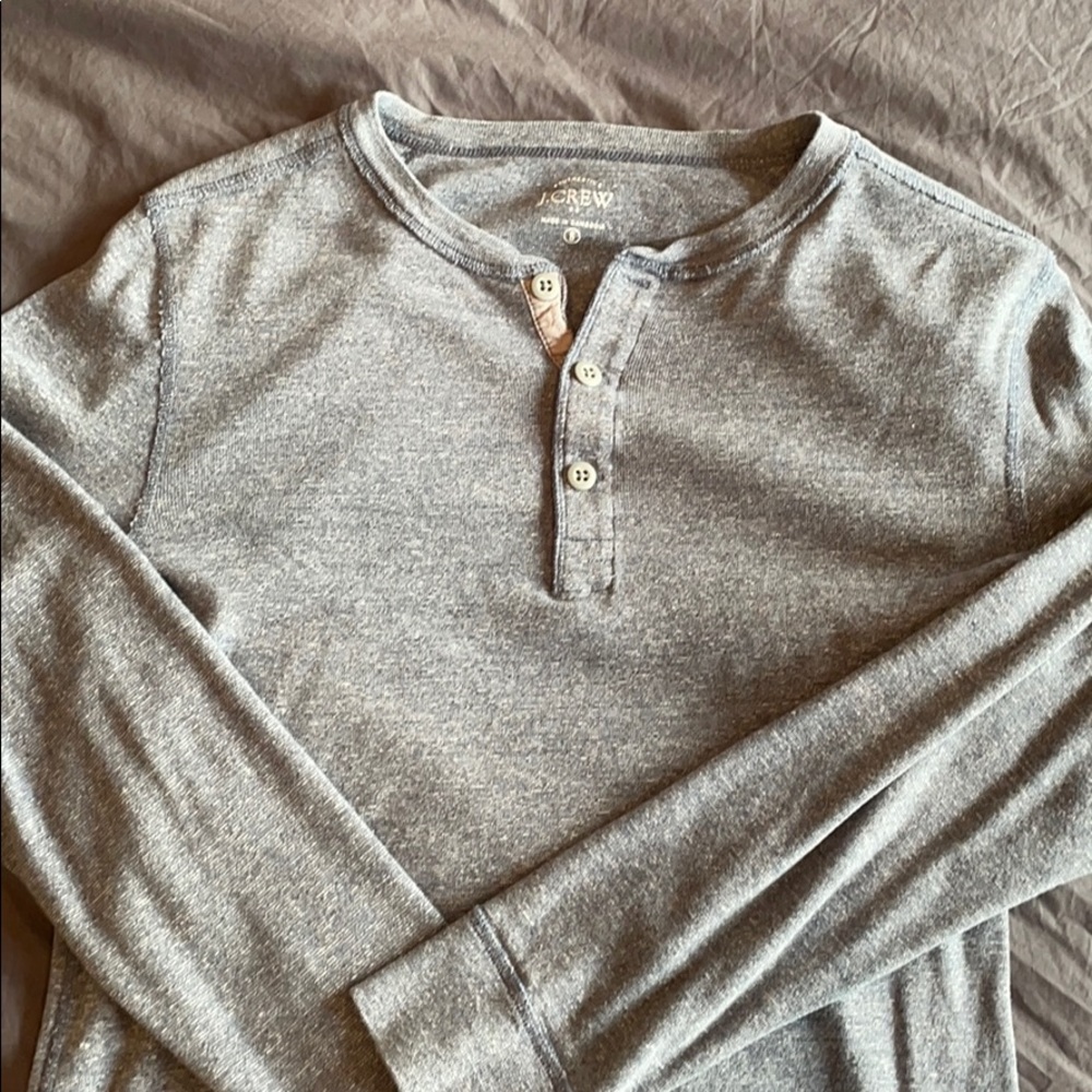 J. Crew long sleeve Henley shirt